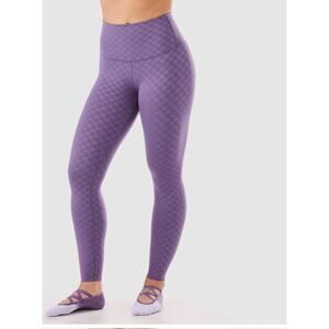Tavi Sculpt High Waisted Leggings Grape Abstract Checkered Small